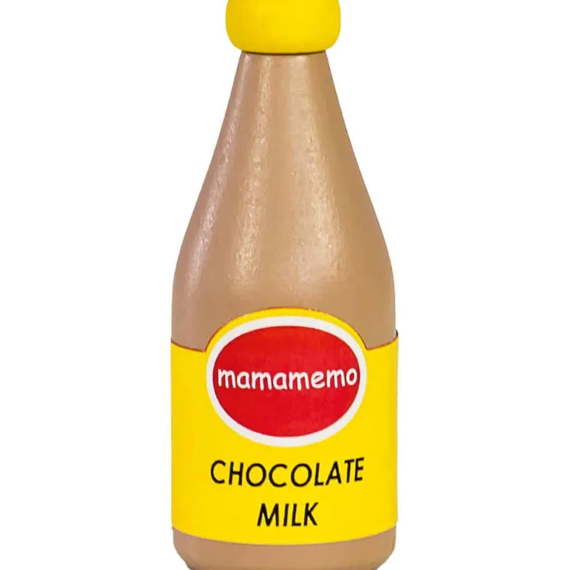 New Chokolademælk på flaske Trælegetøj|Træmad