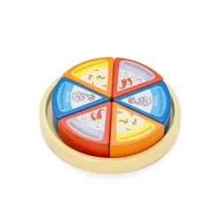 Online Rund ost m/ trekanter Trælegetøj|Træmad