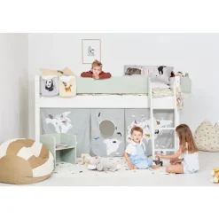 Online Mari Halvhøjseng med skrå stige Børn Børnemøbler|Juniorsenge