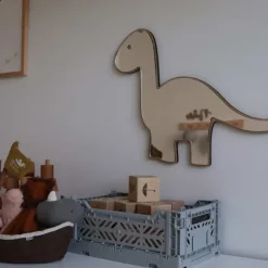 Sale dino spejl - egetræ Børn Spejle|Spejle