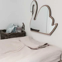 Discount svane spejl - egetræ Børn Spejle|Spejle