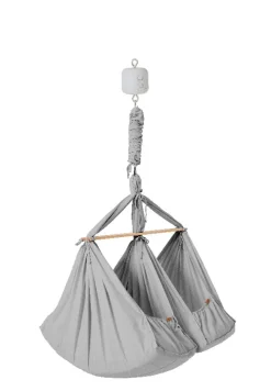 Clearance Basic tvillinge slyngevugge økologisk bomuld - grå Børn Slyngevugger|Slyngevugger