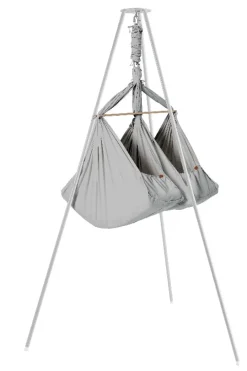 Clearance Basic tvillinge slyngevugge økologisk bomuld - grå Børn Slyngevugger|Slyngevugger