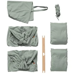 Basic tvillinge slyngevugge økologisk bomuld - grøn Børn Slyngevugger|Slyngevugger