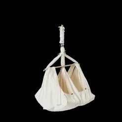 Premium tvillinge slyngevugge økologisk bomuld - beige Børn Slyngevugger|Slyngevugger