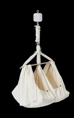 Premium tvillinge slyngevugge økologisk bomuld - beige Børn Slyngevugger|Slyngevugger