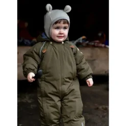 Uldhue m. Ører - Dark Brown Melange Huer