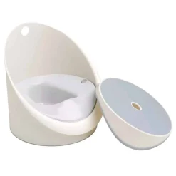 Sale 2-i-1 Potte & skammel hvid Potter &Amp; Toilettrænere