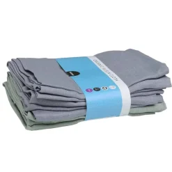 Online stofble økologisk grøn - grå 6 - pak Stofbleer