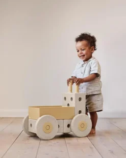 Outlet 3-in-1 Gåvogn Sand Grey / Honey Yellow Aktivitetslegetøj