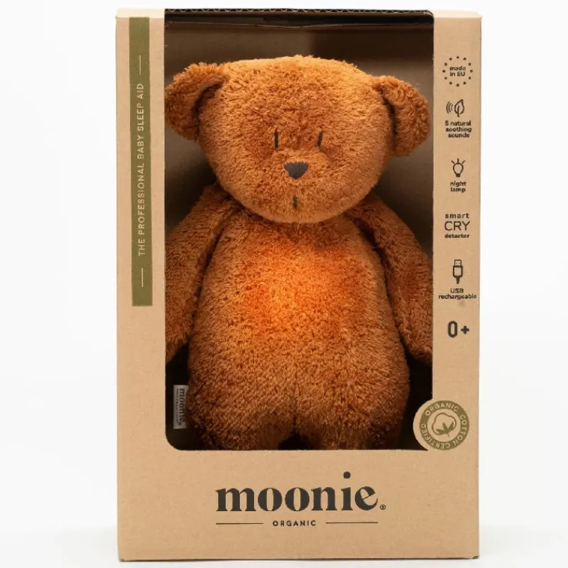 New økologisk brummende bjørn m. Lampe - caramel natur Børn Bamser|Lys &Amp; Lamper