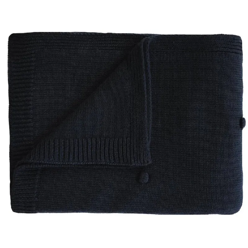 Best Babytæppe Dots Dark Navy Børn Tæpper &Amp; Svøb