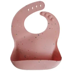 Outlet Hagesmæk Powder Pink Confetti Hagesmække|Hagesmække