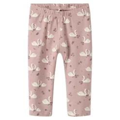 New Leggins med svane print, str. 56-92 Tøj