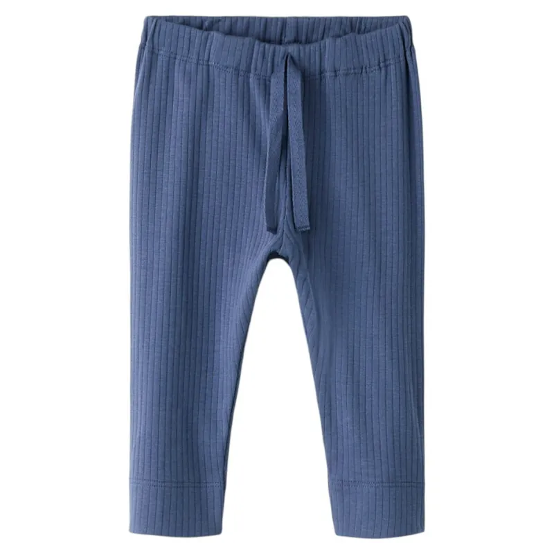 Hot Rib leggings, str. 56-92 - Blå Tøj