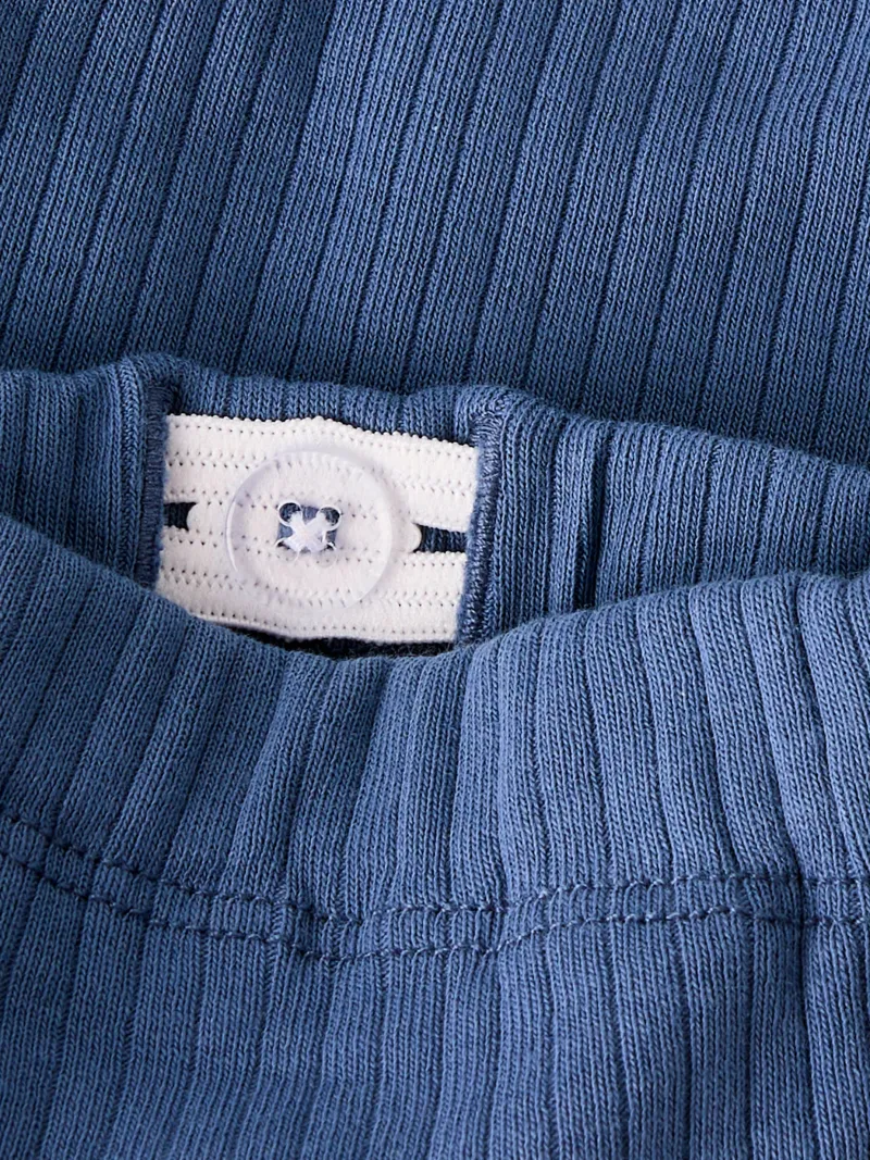 Hot Rib leggings, str. 56-92 - Blå Tøj