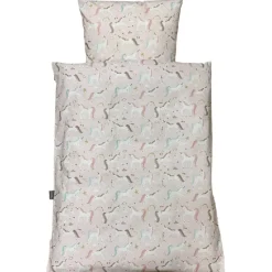 Sale NM Baby sengelinned - rosa enhjørninger m/ farvet hår Børn Sengetøj