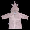 NM Badekåbe mauve m/ enhjørning på hætten str. 1 år Badeslag &Amp; Håndklæder