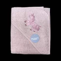 Discount NM Badeslag mauve m/ unicorn str. 100x100 cm. Badeslag &Amp; Håndklæder