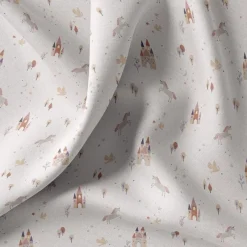 Sale NM junior sengelinned, dess. 1193 små enhjørning og slotte Børn Sengetøj