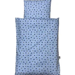 Discount NM Junior sengesæt - lyseblå m/ blå traktorer Børn Sengetøj