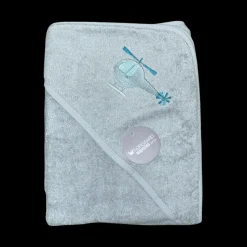 Online BW Håndklæde - Blå Badeslag &Amp; Håndklæder