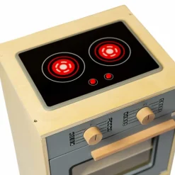 Outlet Ovn med kogeplade - Emerald Green Trælegetøj|Træmad