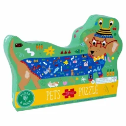New Puslespil m. formet motiv & æske 20 brikker - Pets Aktivitetslegetøj|Spil &Amp; Puslespil