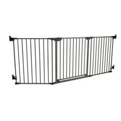 Outlet Safe & Care - Skruemonteret sikkerhedsgitter - 90-210 cm - GRÅ Gitre &Amp; Låger