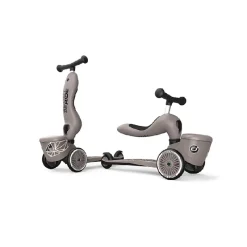 Clearance Scoot and Ride Highway Kick 1 LS - Brown Lines Løbecykler