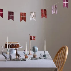 New Fødselsdags bordflag træ Børn Interiør|Interiør