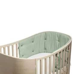 New Sengerand til Classic babyseng Sage green Børn Tekstiler|Tekstiler