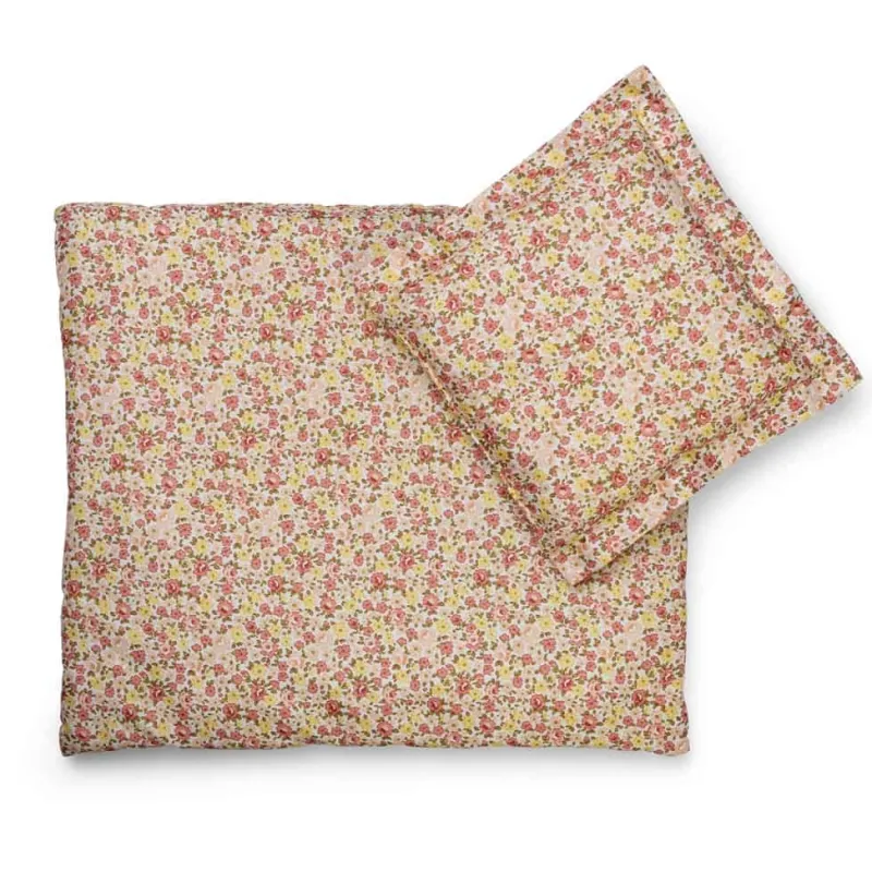 Best SENGESÆT 50 CM - PASTEL BLOMST Dukker