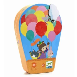 Outlet Silhuetpuslespil - Luftballon - 16 brikker Spil &Amp; Puslespil