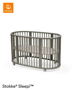 Discount Sleepi mini V3 Hazy Grey inkl. Madras og forlængerstykke Børn Vugger|Tremmesenge