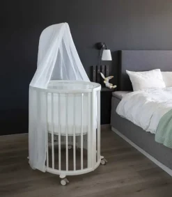 New Sleepi V3 Mini Hvid Børn Tremmesenge|Babysenge