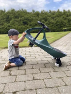 New Swingcar - Mørkegrøn Aktivitetslegetøj|Løbehjul