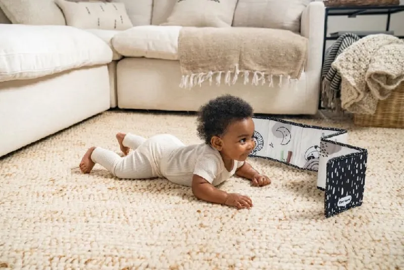 Online Double Sided Book Black & White Decor Aktivitetslegetøj