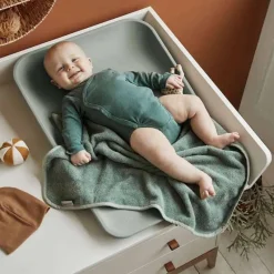 Clearance Topper til Matty/Wally - Sage Green Børn Badeslag &Amp; Håndklæder|Tekstiler