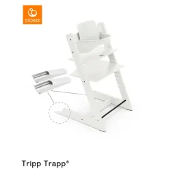 New Tripp Trapp® Baby Set² White Børn Højstole|Børnemøbler